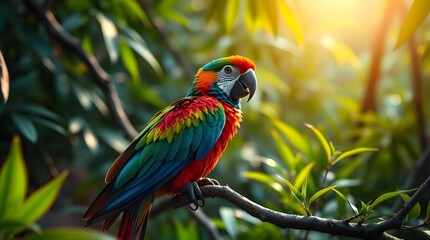 Obraz premium blue and yellow macaw