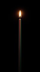 Radiant candle glow a minimalist symbolic composition