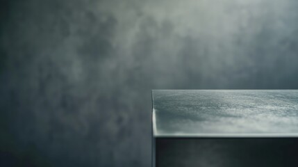 Obraz premium A close-up of a metallic surface against a textured gray background.
