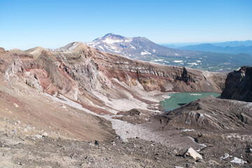 07.2016, Vladivostok, Russia: Ships in the port of Vladivostok on a foggy day in summer