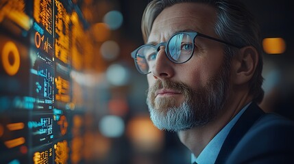 Executives discussing emerging technologies at a global market conference