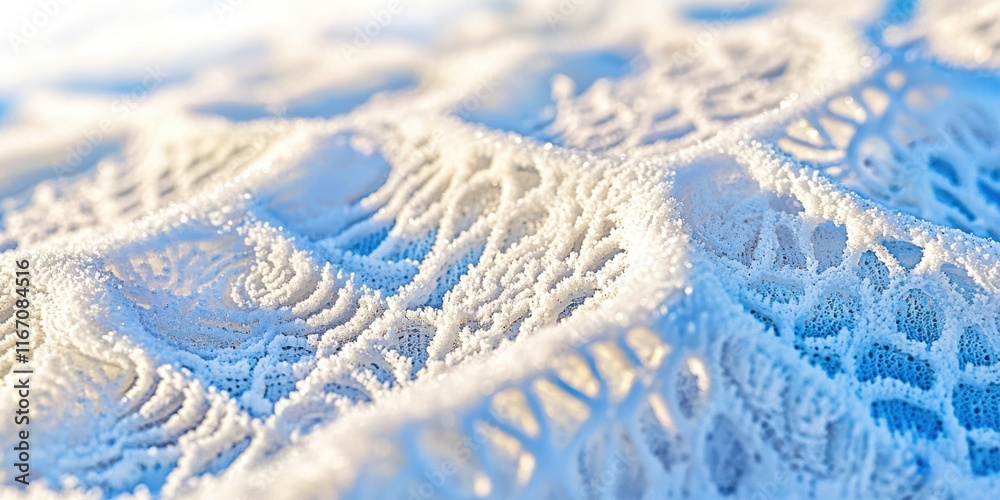 Poster Snowflake with a lace pattern