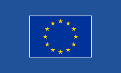Flag of the European Union. Vector background or banner template
