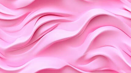 Obraz premium Pink Wave Abstract Background, Smooth, Elegant Swirls, Soft, Gentle, Pastel, Fluid, Design