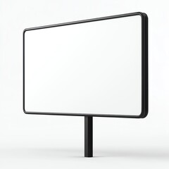 Blank billboard sign on a clear background ready for advertising and promotional messages.