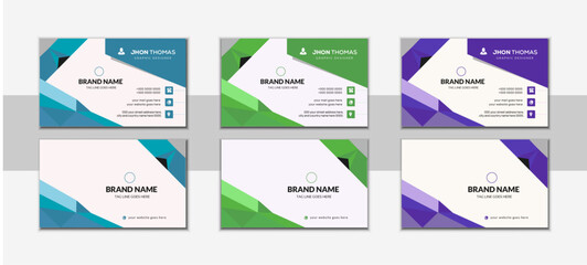 Professional business card design | Modern minimalist template | Editable corporate card | Customizable business identity | Perfect for all industries.