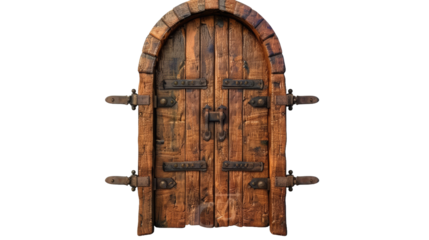 Beautiful fantsy door isolated on transparent background.png.png