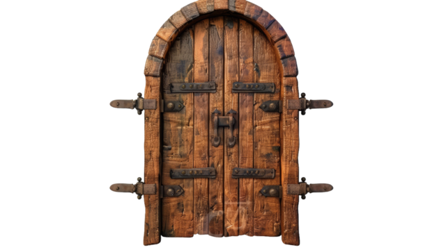 Beautiful fantsy door isolated on transparent background.png.png