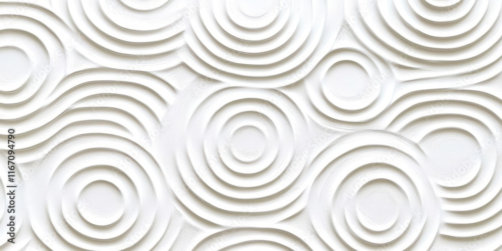 Poster white background with circles on it