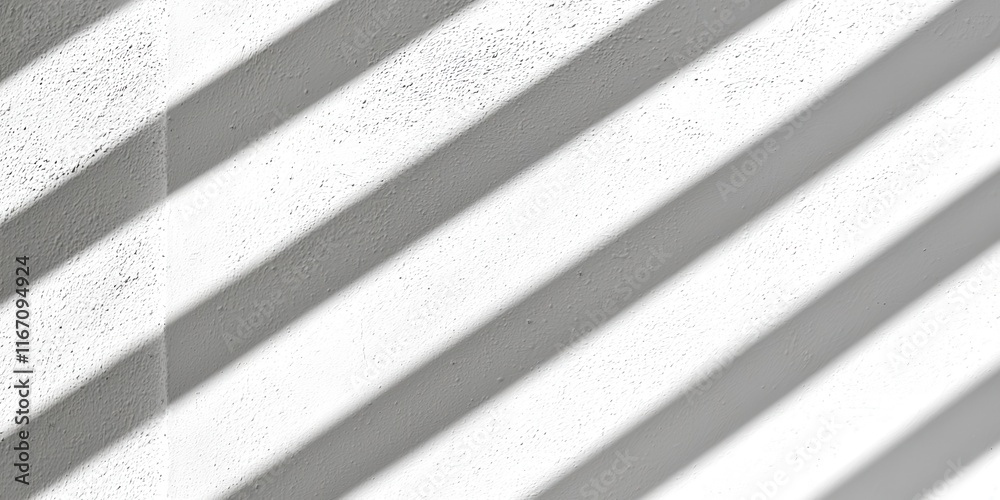 Poster white wall with a shadow of a window