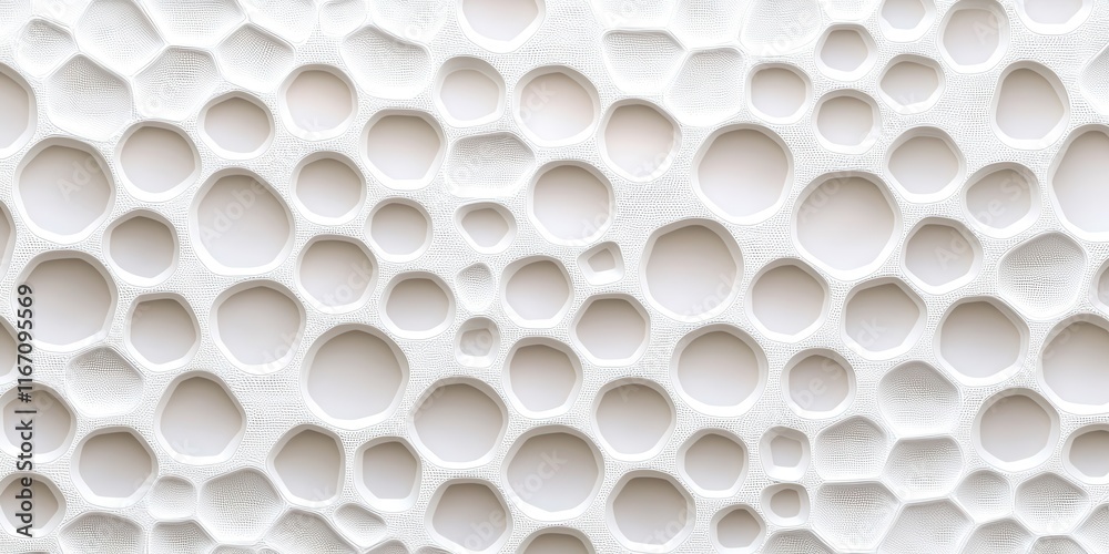 Poster White background with many small circles