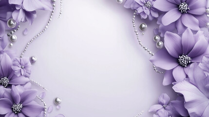 Gorgeous background wallpaper of purple flower pearls
