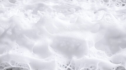 Obraz premium Abstract frothy surface with soft bubble highlights in cool tones. fresh branding for hygiene products