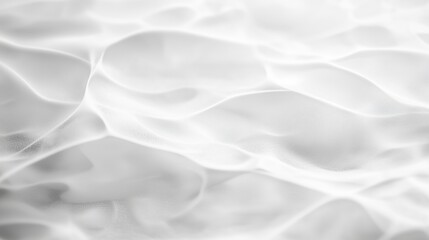 Obraz premium Soft flowing white fabric-like texture in close-up view. Abstract backgrounds or design concepts