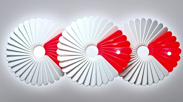 abstract background with red ribbon