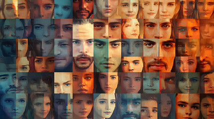 AI-based facial recognition technology for personalized marketing, analyzing customer faces to provide targeted advertisements based on demographics and emotions.