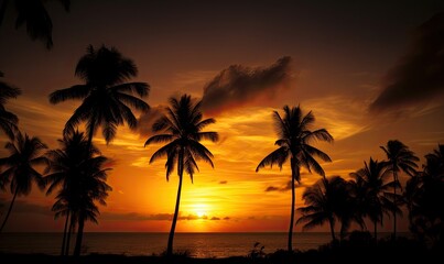 Naklejka premium Beautiful landscape with cloud, river, sky and trees fantasy background generated AI