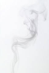 Elegant Swirling Smoke Abstract Art on Light Background for Design