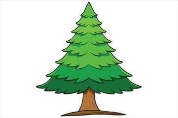 cedar vector,  icon vector illustration, cedar silhouette of a cedar isolated on a white background, eps, png, svg, vector,