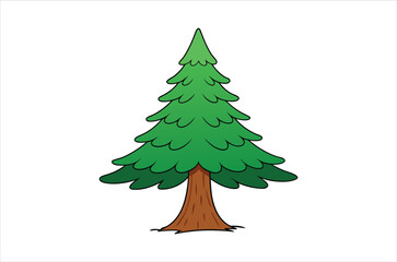 cedar vector,  icon vector illustration, cedar silhouette of a cedar isolated on a white background, eps, png, svg, vector,