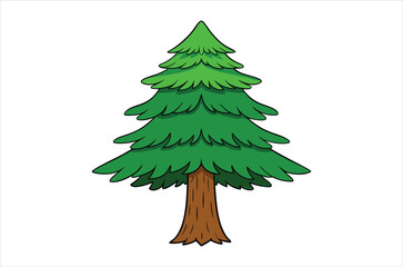 cedar vector,  icon vector illustration, cedar silhouette of a cedar isolated on a white background, eps, png, svg, vector,