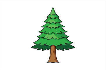 cedar vector,  icon vector illustration, cedar silhouette of a cedar isolated on a white background, eps, png, svg, vector,