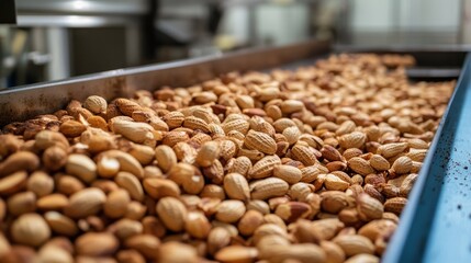 Obraz premium Industrial Roasting Process with Detailed Perspective