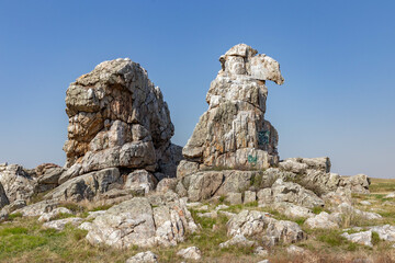 The Camel rock. Orenburg region, Southern Urals, Russia.
