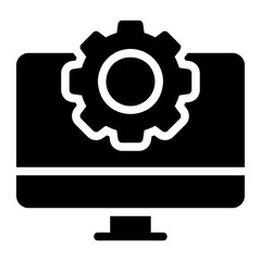 computer glyph icon