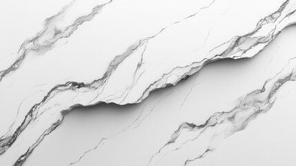 Obraz premium White marble texture with grey veins.