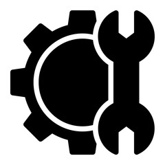 spanner glyph icon