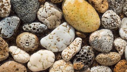 For background, sea stones, stone surface photos.