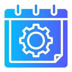 Obraz premium calendar gradient icon