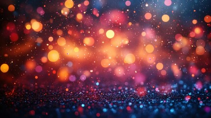 Prom Celebration Party Event with Spotlight and Confetti for Graduation Ceremony