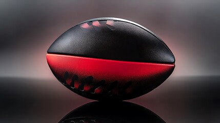  a colorful rugby ball