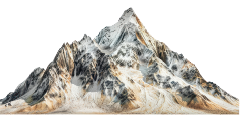 PNG Mountain landscape nature isolated.