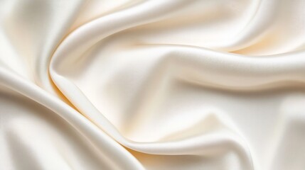 Obraz premium Elegant Smooth White Satin Fabric with Soft Light Reflections