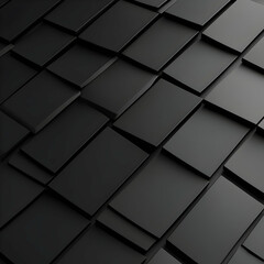 Naklejka premium Black 3D Abstract Background