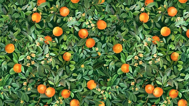 orange seamless pattern wallpaper
