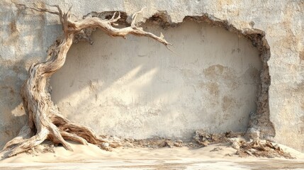 Dramatic abstract texture of weathered eroded rock with natural patterns and fractures in a cave or desert landscape environment  Gritty grungy surface with ancient primeval appearance