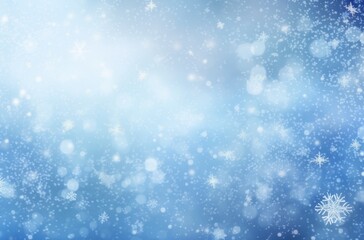 Fototapeta premium Blue background with snow flakes
