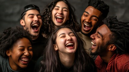 Fototapeta premium Joyful Moments: Laughter Among Friends