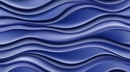 Obraz premium Abstract 3D Wave Background Indigo