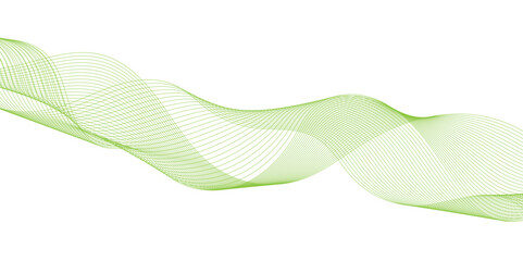 Abstract with green wavy lines background, colorful waves line design and also use for wallpaper, creative templates offering a sleek and dynamic visual effect with gradient transitions.
