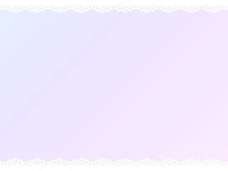 4:3 桜レースのホワイトフレーム♪