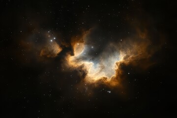 Fototapeta premium Vibrant nebula glows in the depths of space showcasing swirling gases and distant stars. Generative AI