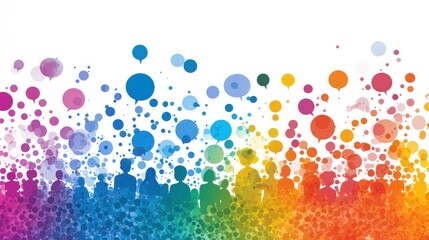 Rainbow People Communicating