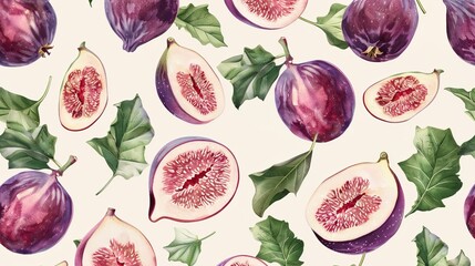 fig seamless pattern wallpaper