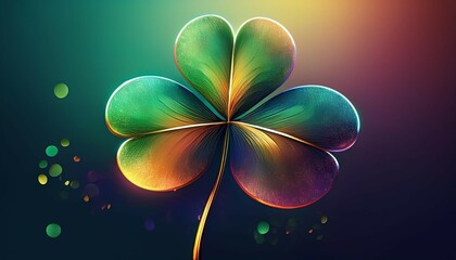 the vibrant four leaf clover a timeless symbol of luck hope and prosperity perfect for eco friendly branding nature inspired designs