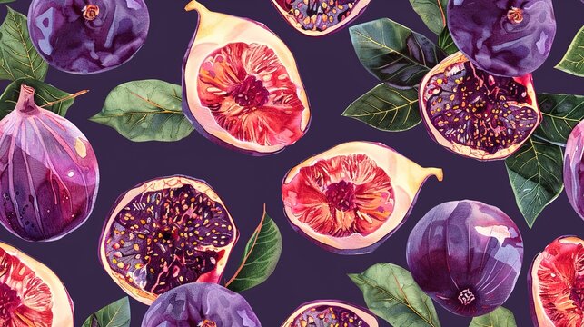 fig seamless pattern wallpaper